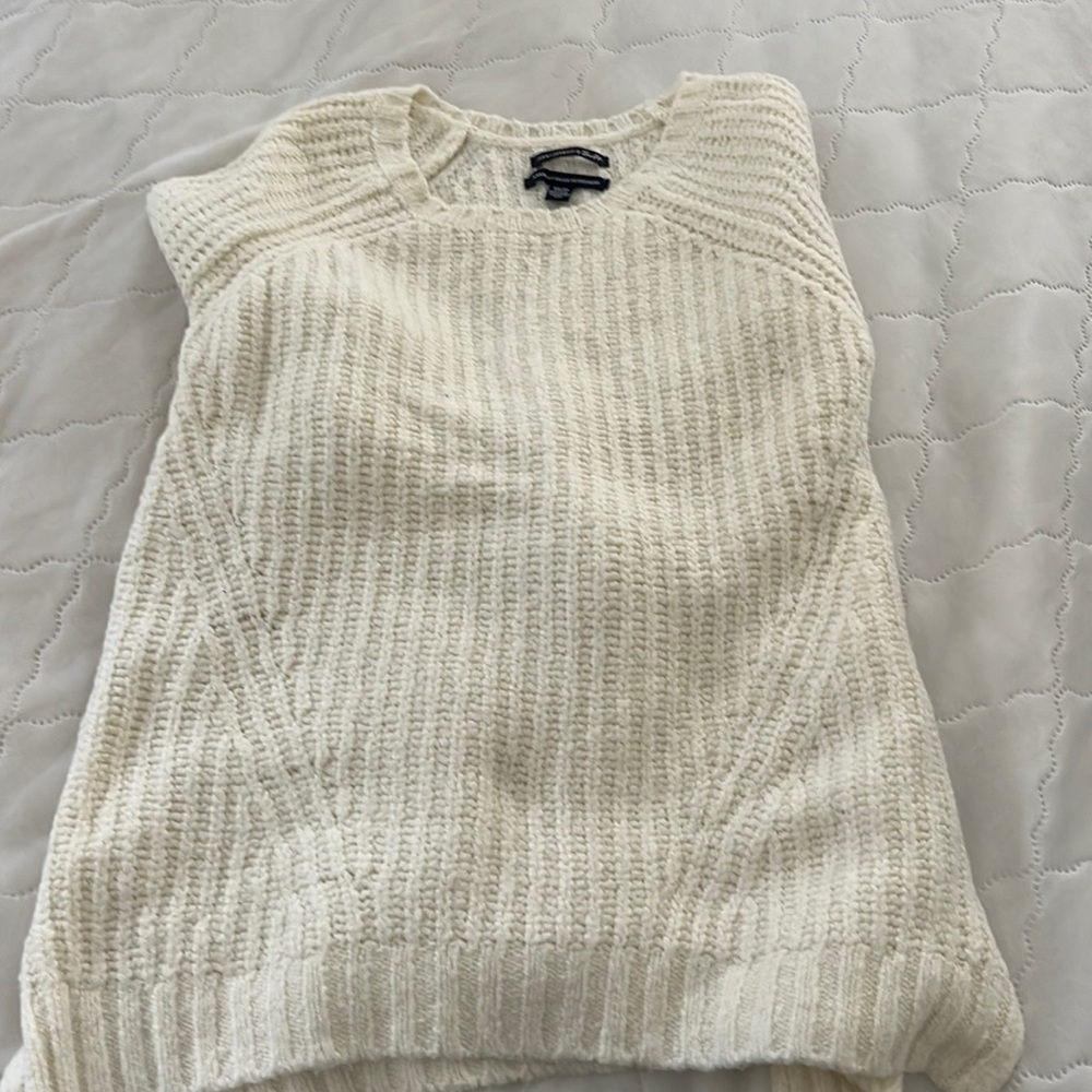 Long sleeve cream sweater
